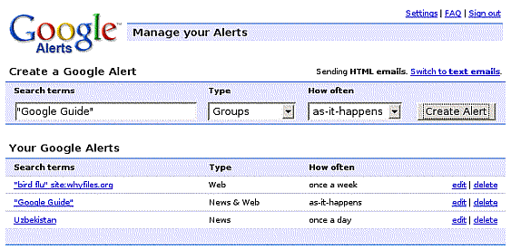 Manage Your Alerts